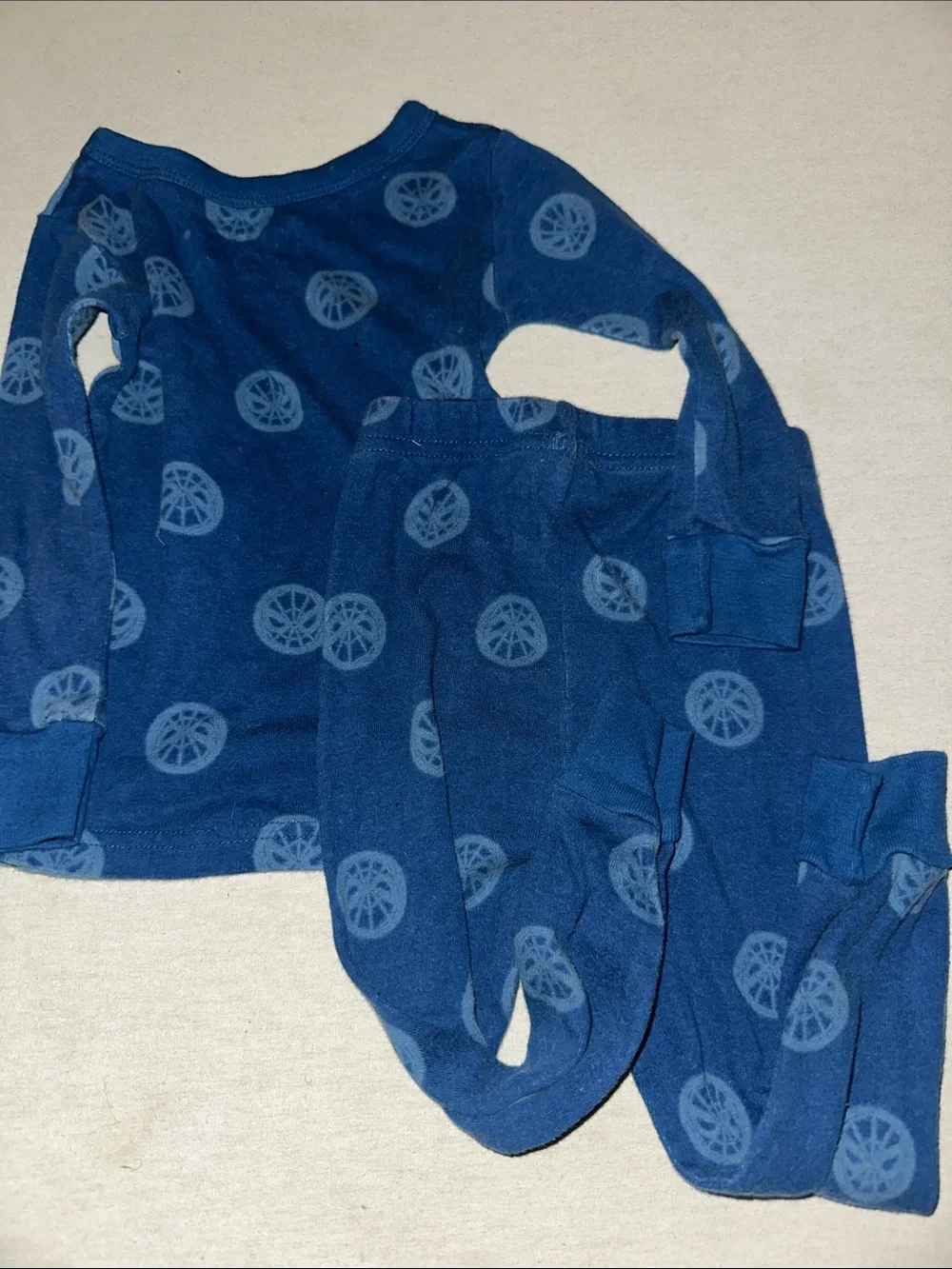 Kids Size 2T Spider-Man Blue & Red Pajama Set